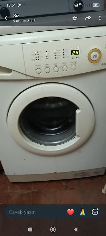savet masini: Paltaryuyan maşın Samsung, 5 kq, İşlənmiş, Avtomat, Qurutmasız — 1