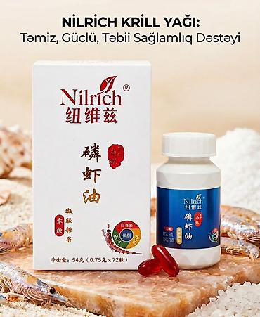 Nilrich Krill Yağı – Təmiz, güclü, təbii sağlamlıq dəstəyi Məhsulun