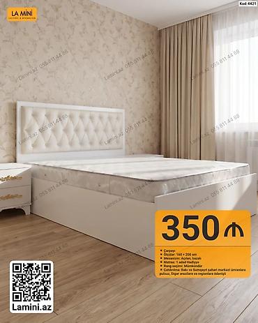 Ev və bağ: Məhsul: İki nəfərlik çarpayı Xüsusiyyətlər: - Ölçü: 160 × 200 sm - — 1