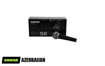 Dinamiklər və musiqi mərkəzləri: Mikrofon "Shure SM58" . Shure SM 58 dynamic vocal kabelli mikrafon