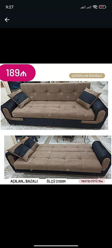 tek divanlar: Divan-kravat, Yeni, Açılan, Bazalı, Parça, Ödənişli çatdırılma — 1