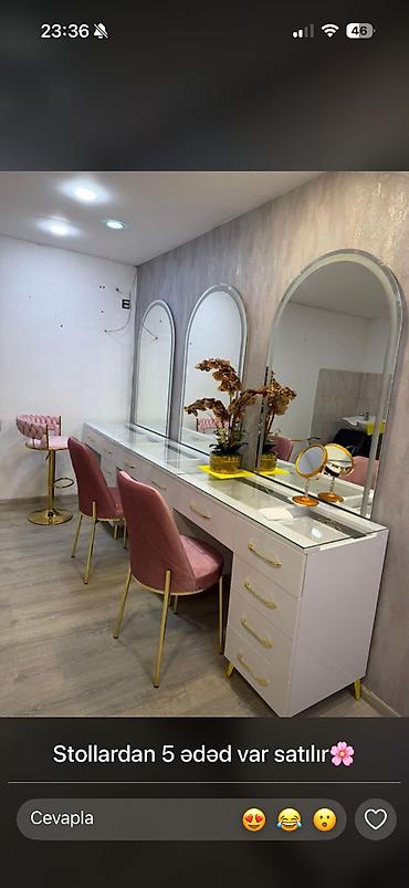 Salon, tibbi mebel: Salon mebeli 3 güzgü yenidir ideal vəziyyətdədir — 1