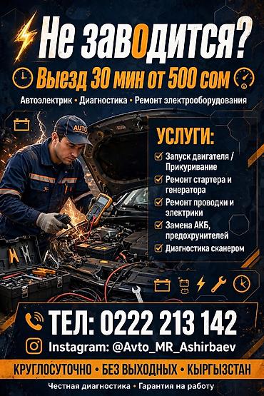 Услуги автоэлектрика, Компьютерная диагностика, Специализация: Легковое авто, С выездом