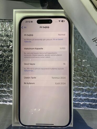 Apple iPhone: IPhone 15 Pro, 256 GB, Natural Titanium, Zəmanət, Simsiz şarj, Face ID — 9