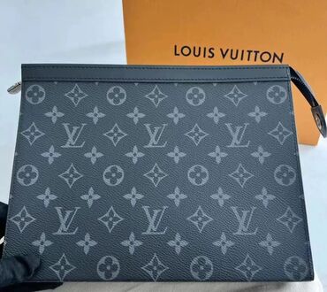 Барсетки: Барсетка, Louis Vuitton, Материал: Натуральная кожа, Застежка на молнии, Множество карманов, Моющийся материал, Новый