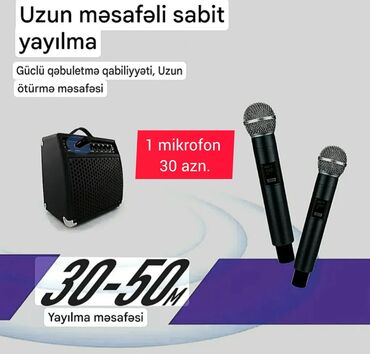 Mikrofonlar: Yeni Simsiz (Bluetooth) Mikrofon Ünvandan götürmə — 3