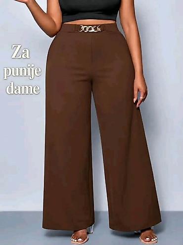 velicine pantalona za zene: ✨ PANTALONE ZA PUNIJE DAME ✨ Moderan široki kroj, visok struk i — 2