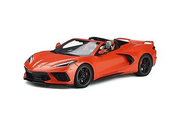 odece: 🟠 Chevrolet Corvette C8 Cabriolet — Sebring Orange (2020) — 1:18 — GT — 1