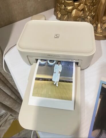lg soyuducu matoru: Kompakt foto printer - Portativ masaüstü foto printer – krem rəngli
