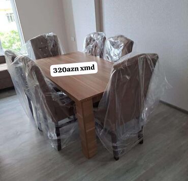 Masa və oturacaq dəstləri: Qonaq otağı üçün, Yeni, 6 stul