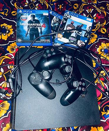 ps5 fat: PlayStation 4 Slim (версия ПО 13.50). Комплект PlayStation+. В — 1