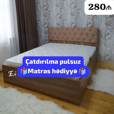 çarpayı bazalı: Yeni, Təknəfərlik çarpayı, Bazalı, Matras ilə