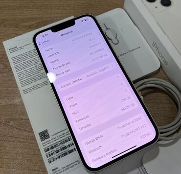 телефон fly iq4406: IPhone 13, 256 ГБ, Белый, Гарантия, Битый, Беспроводная зарядка