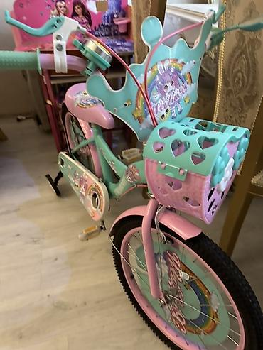 motorlu velo: Uşaq velosipedi – rəngarəng dizaynlı, nağıl və göy qurşağı motivləri — 2