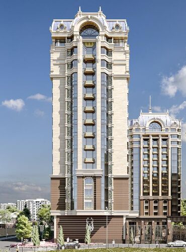 элитные дома в бишкеке: 3 комнаты, 136 м², Элитка, 13 этаж, ПСО (под самоотделку)