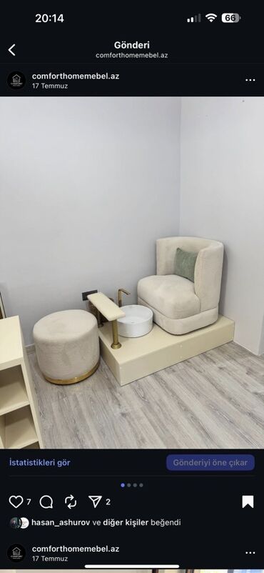 demir direkler: Pedikür üçün salon dəsti - Komplekt: yüksəldilmiş platforma, yumşaq