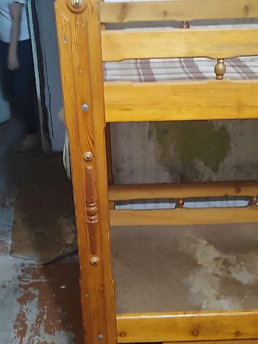bunk bed: Двухъярусная кровать материал дерево ширина 85 длина 1,90 цена 10000 — 7