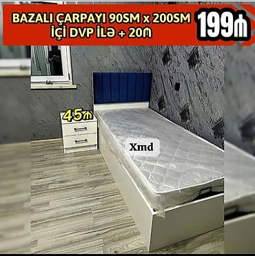 dvp: Bazalı çarpayı və tumbalar dəsti - Ölçü: 90 sm x 200 sm - Bazalı — 1