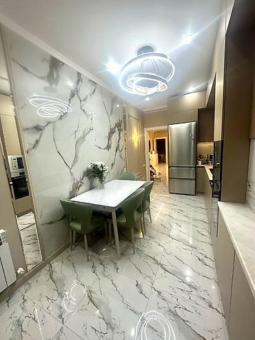 3 комнаты, 106 м², Асанбай мкр Элитка, 2 этаж, Евроремонт