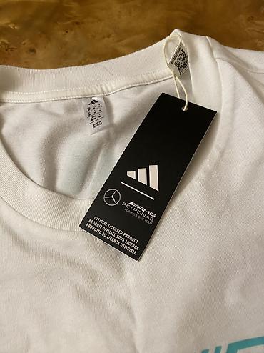 Футболки: Мужская футболка, Adidas, M, цвет - Белый — 5