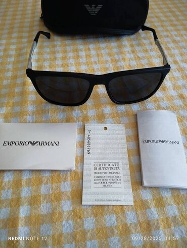 Naočare: Naočare za sunce, Emporio Armani, bоја - Crna — 6