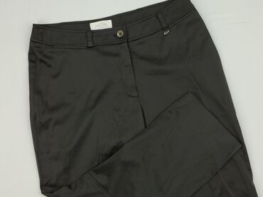 spodnie z zapięciem na nogawkach: Material trousers for women, size 2XL (EU 44)