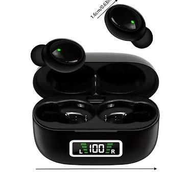 ses dinleyici cihaz: Yeni Simsiz (Bluetooth) Qulaqcıqlar, rəng - Qara — 6