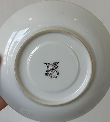 cat 6: Çay dəsti, rəng - Ağ, Farfor, 6 nəfərlik, Yaponiya — 2