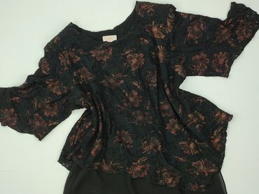 eleganckie bluzki wieczorowe dla puszystych: Bluzka damska, rozmiar XL