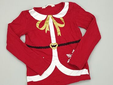 czerwona bluzka na swieta: Блузка, H&M, 3-4 р., 98-104 см, стан - Дуже гарний