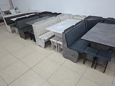 silver kitchen: Кухонный мягкий уголок, Новый, ЛДСП, цвет - Серый — 9