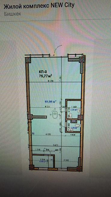 Продажа помещений свободного назначения: Продается коммерческое помещение Площадь : 76 м² Расположение: мкр — 3