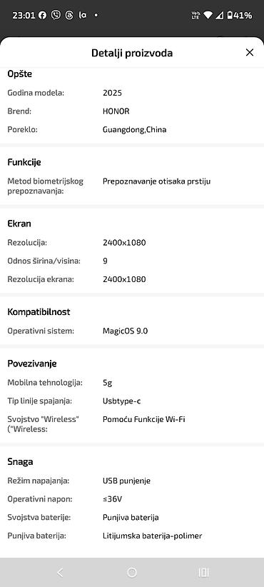 Honor: Honor 400 lite odlican telefon.Porucuje se i ceka 10-tak dana — 12