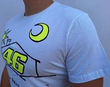 Majice: Muška majica kratkih rukava – bela, sa printom “46” i natpisom “il — 14