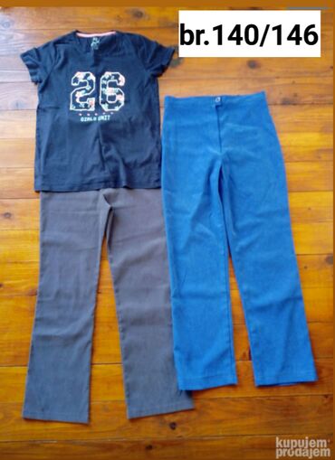 stic majice: Bundle: Pants, T-shirts, For girls, age: 10-11 years