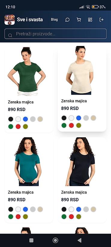 Majice: Pamučne majice – muške i ženske modeli - Tipovi: klasične kratke — 5