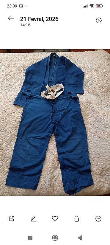 judo forma: Judo/ciyu-citsu geyim dəsti – mavi rəng - Komplekt: jaket (kimono — 1