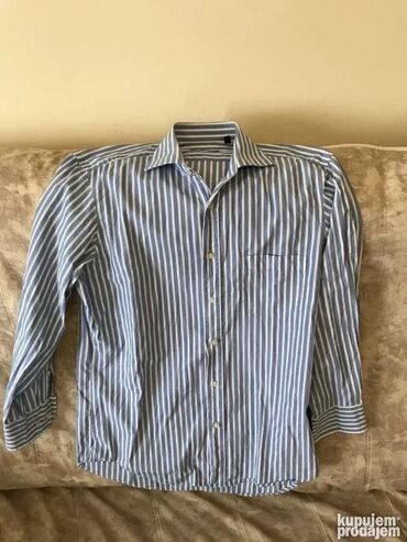 Košulje: Košulja Na duge rukave, S (EU 48), M (EU 50), L (EU 52), Boss, bоја - Siva, Pamuk — 32