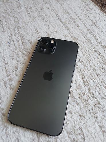 Apple iPhone: IPhone 12 Pro, Б/у, 128 ГБ, Графит, Чехол, 88 % — 2