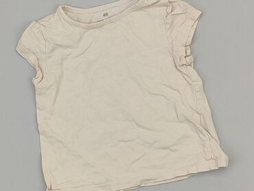 letnia biała sukienka koronkowa: T-shirt, H&M, 3-4 years, 98-104 cm, condition - Very good