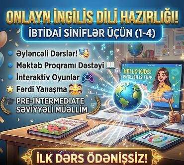ispan dili kursu: Xarici dil kursu, İngilis dili, Uşaqlar üçün — 1