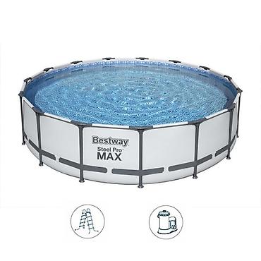 tomos testera: Bazen za dvorište BESTWAY Steel Pro MAX 366x100 cm sa čeličnim ramom i — 1