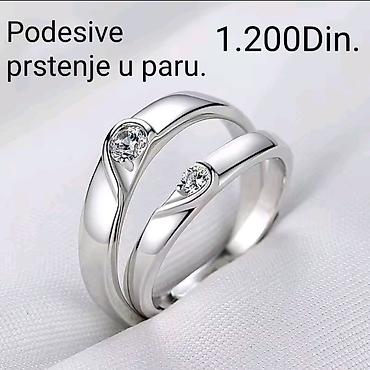 puls ranac 2 u 1: ** Posrebrene podesivi prstenje u paru od hirurskog čelika sa žigom — 1