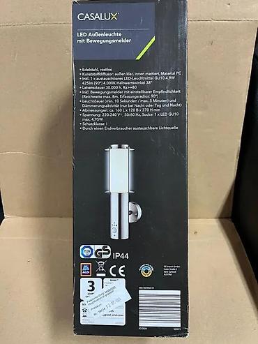 lavanda sadnice: CASALUX LED spoljašnja zidna lampa sa senzorom pokreta - Tip: LED — 5
