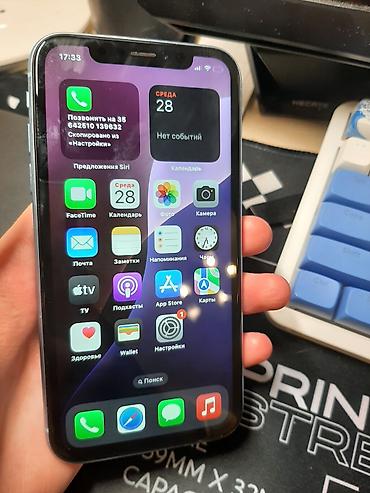 чехол на х: IPhone Xr, Б/у, 128 ГБ, Голубой, Кабель, 100 % — 9