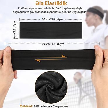 formula velosiped: Idman baş bağı – təruducu, elastik və rahat – Material: 95% poliester — 2