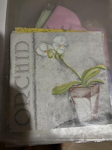 Kuhinjski tekstil: Dekorativne salvete za dekupaz razni motivi. - Set papirnih salveta — 7