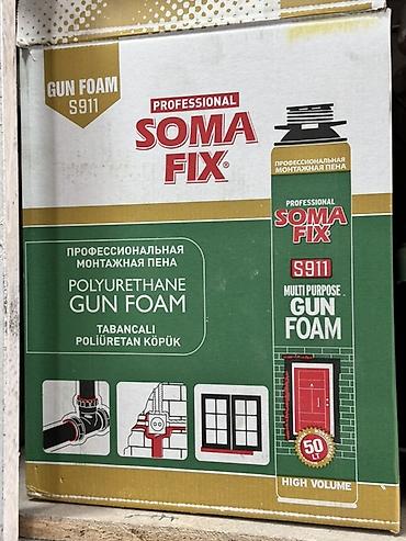 Монтаждык көбүктөр: Профессиональная монтажная пена SOMA FIX S911 — полиуретановая — 1