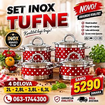 stilsko: Set inox šerpi “Tufne” – kvalitet koji traje! - Materijal: nerđajući — 1