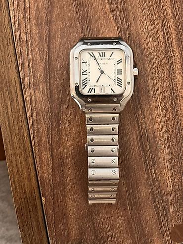 apple watch series 1: Cartier Santos saat – paslanmayan poladdan korpus və brelok, klassik — 2